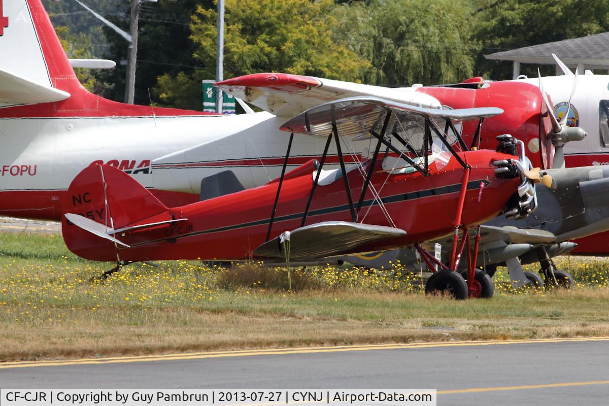 CF-CJR, 1930 Waco INF C/N 3324, Parked in front of the  Canadian Museum of Flight in Langely, B.C.