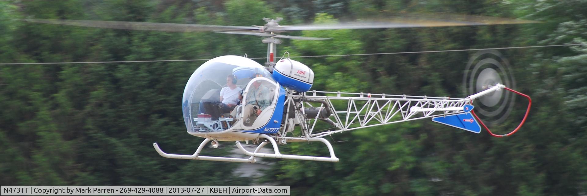 N473TT, 1968 Bell 47G-3B-1 Sioux C/N 3730, SUPPORT OUR TROOPS FESTIVAL - Baroda