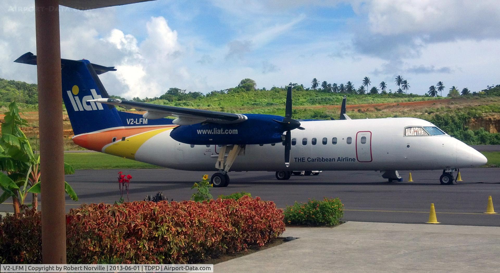 V2-LFM, 1991 De Havilland Canada DHC-8-311A Dash 8 C/N 267, Dominica  by permission of Robert Norville