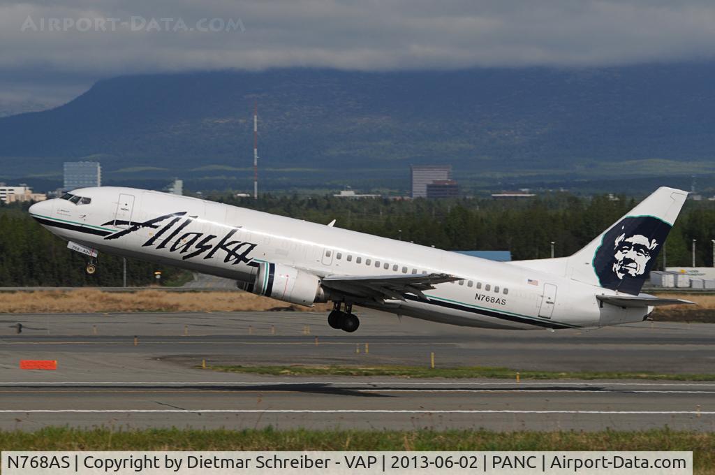 N768AS, 1992 Boeing 737-490 C/N 27082, Alaska Airlines Boeing 737-400