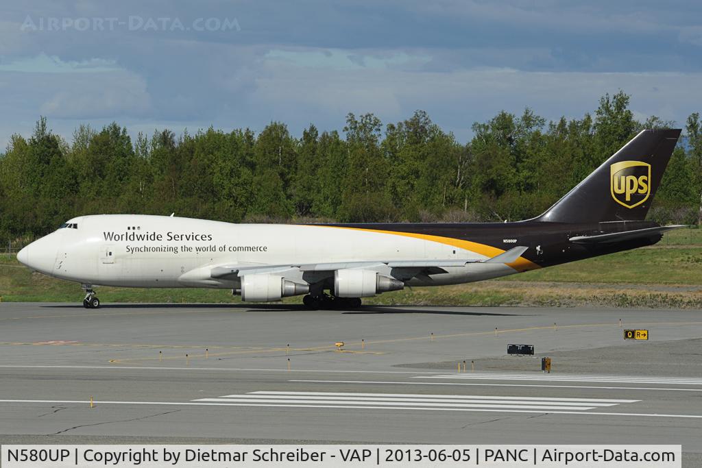 N580UP, 1993 Boeing 747-428F C/N 25632, UPS Boeing 747-400