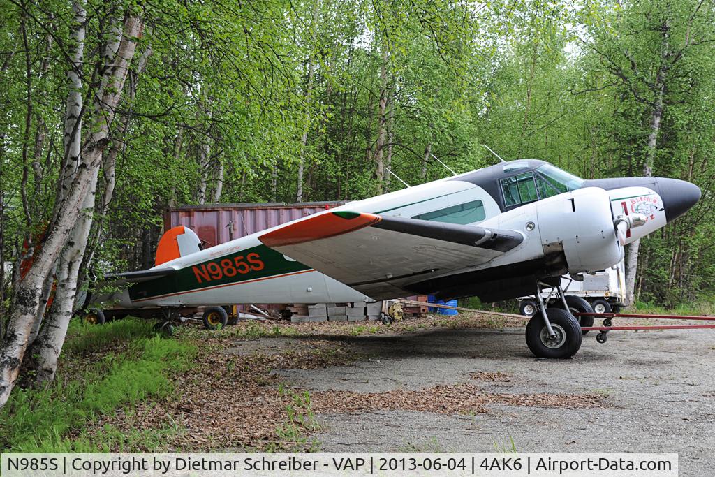 N985S, 1959 Beech G18S C/N BA-476, Beech 18