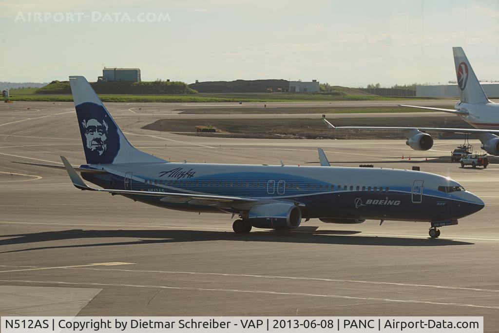N512AS, 2008 Boeing 737-890 C/N 39043, Alaska Airlines Boeing 737-800
