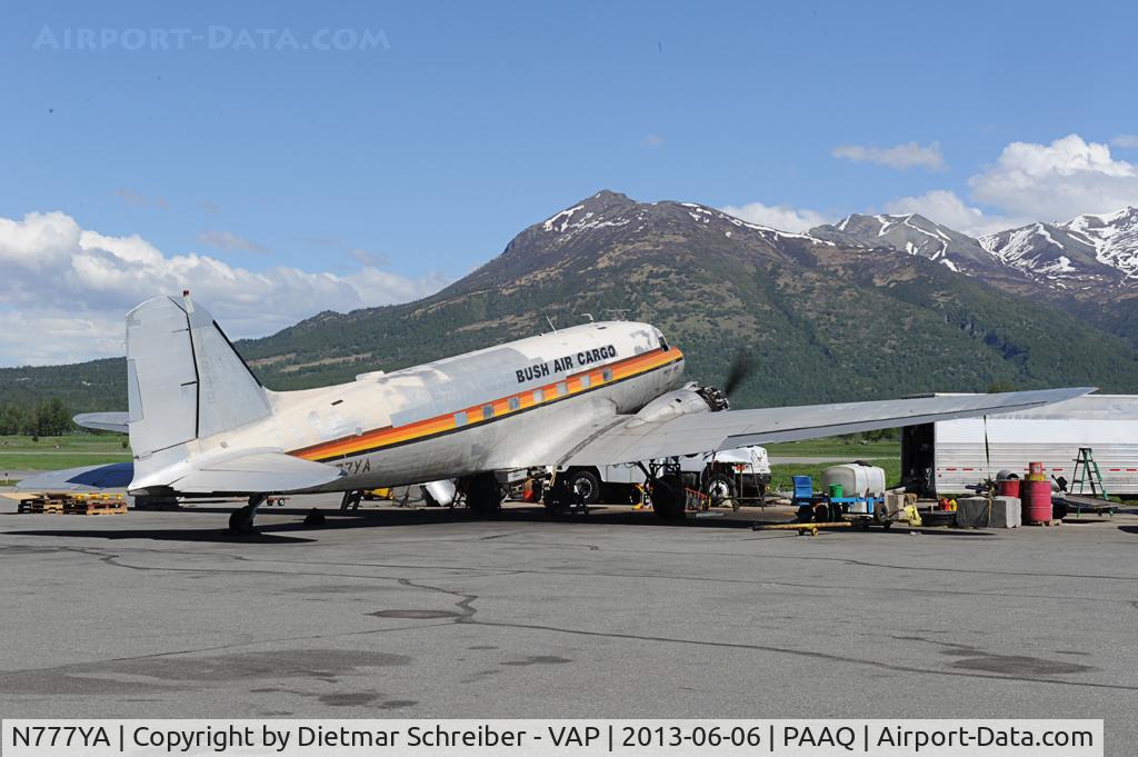 N777YA, 1944 Douglas DC-3C (C47-B-DK/R4D-6) C/N 25634/14189, Bush Air Cargo DC3
