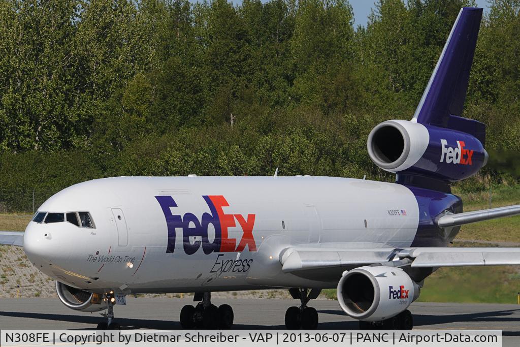 N308FE, 1986 McDonnell Douglas MD-10-30F C/N 48297, Fedex DC10