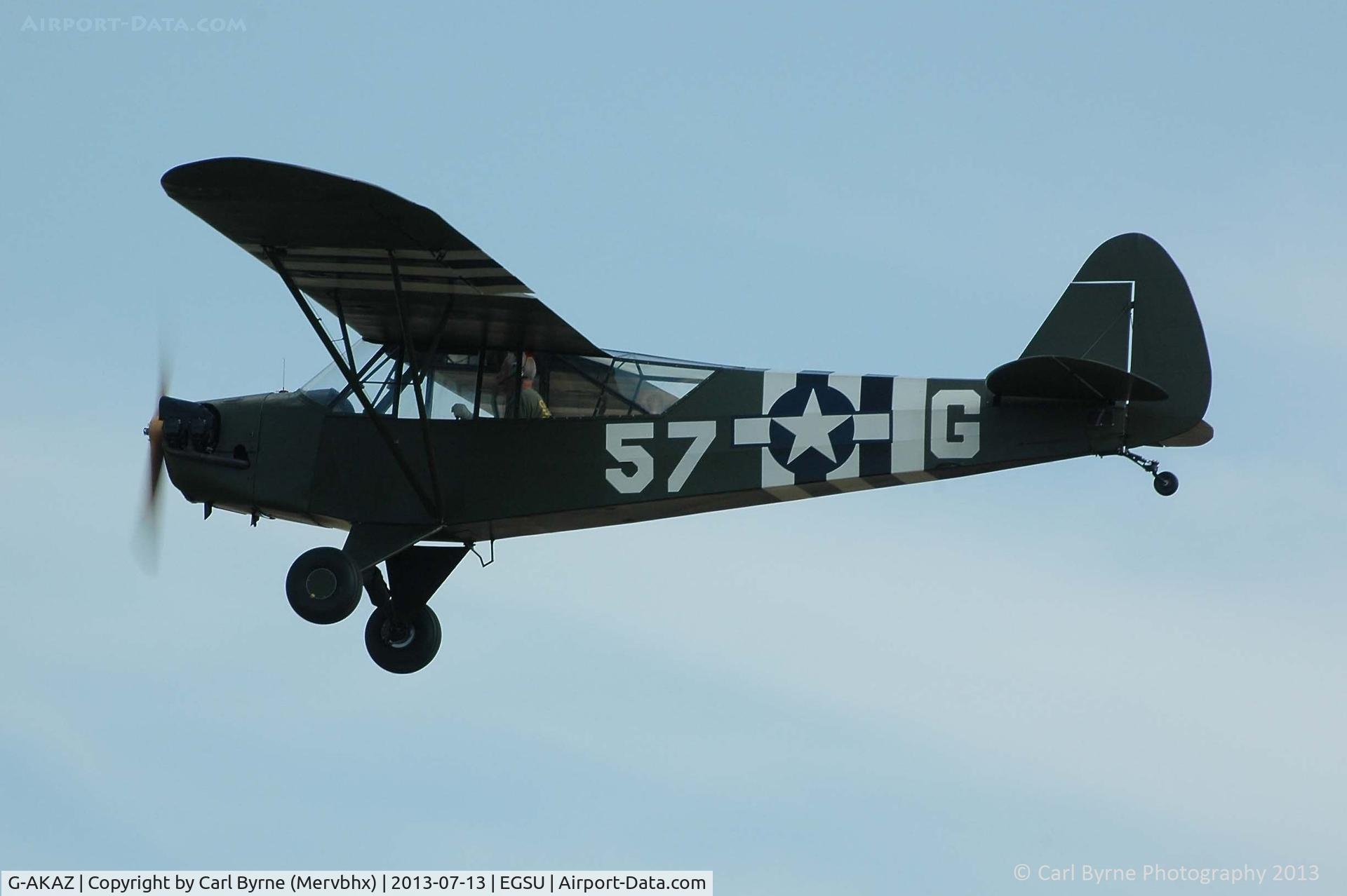 G-AKAZ, 1944 Piper L-4A Grasshopper C/N AN-1, Flying as part of the 