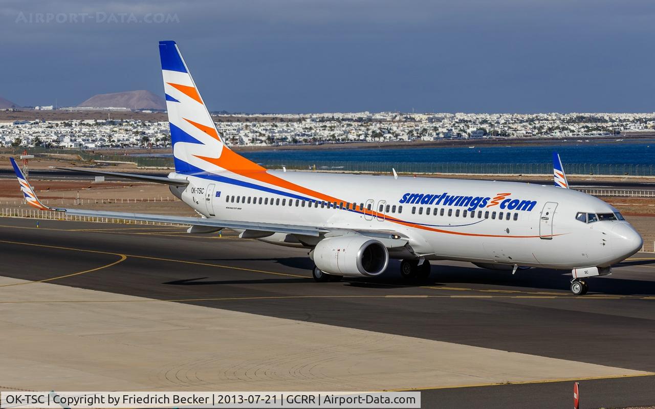 OK-TSC, 2007 Boeing 737-8FH C/N 35093, taxying to the active