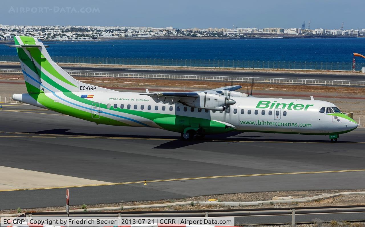EC-GRP, 1996 ATR 72-202 C/N 488, taxying to the active