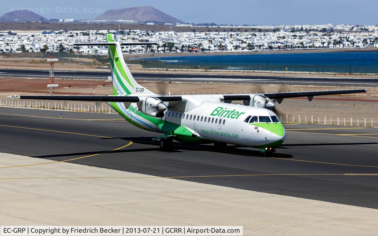 EC-GRP, 1996 ATR 72-202 C/N 488, taxying to the active