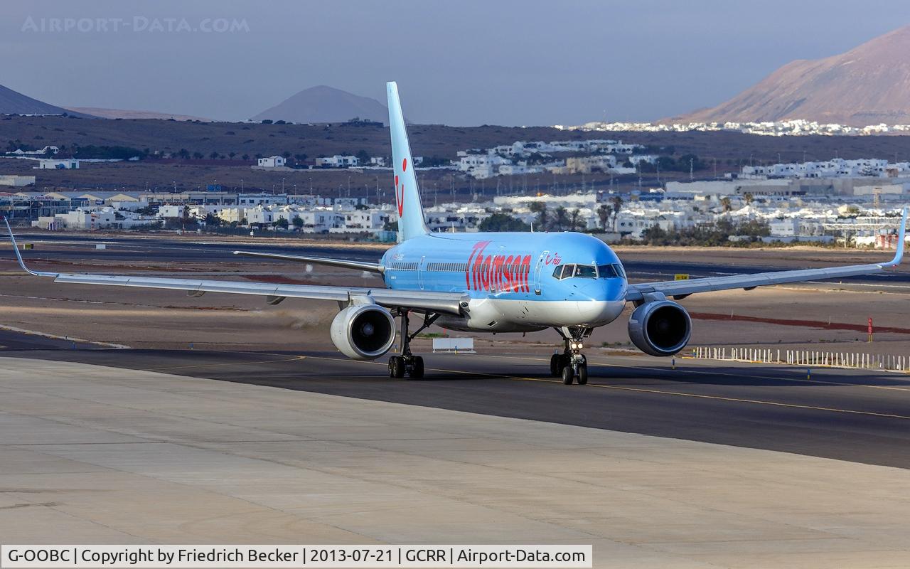 G-OOBC, 2003 Boeing 757-28A C/N 33098, taxying to the active