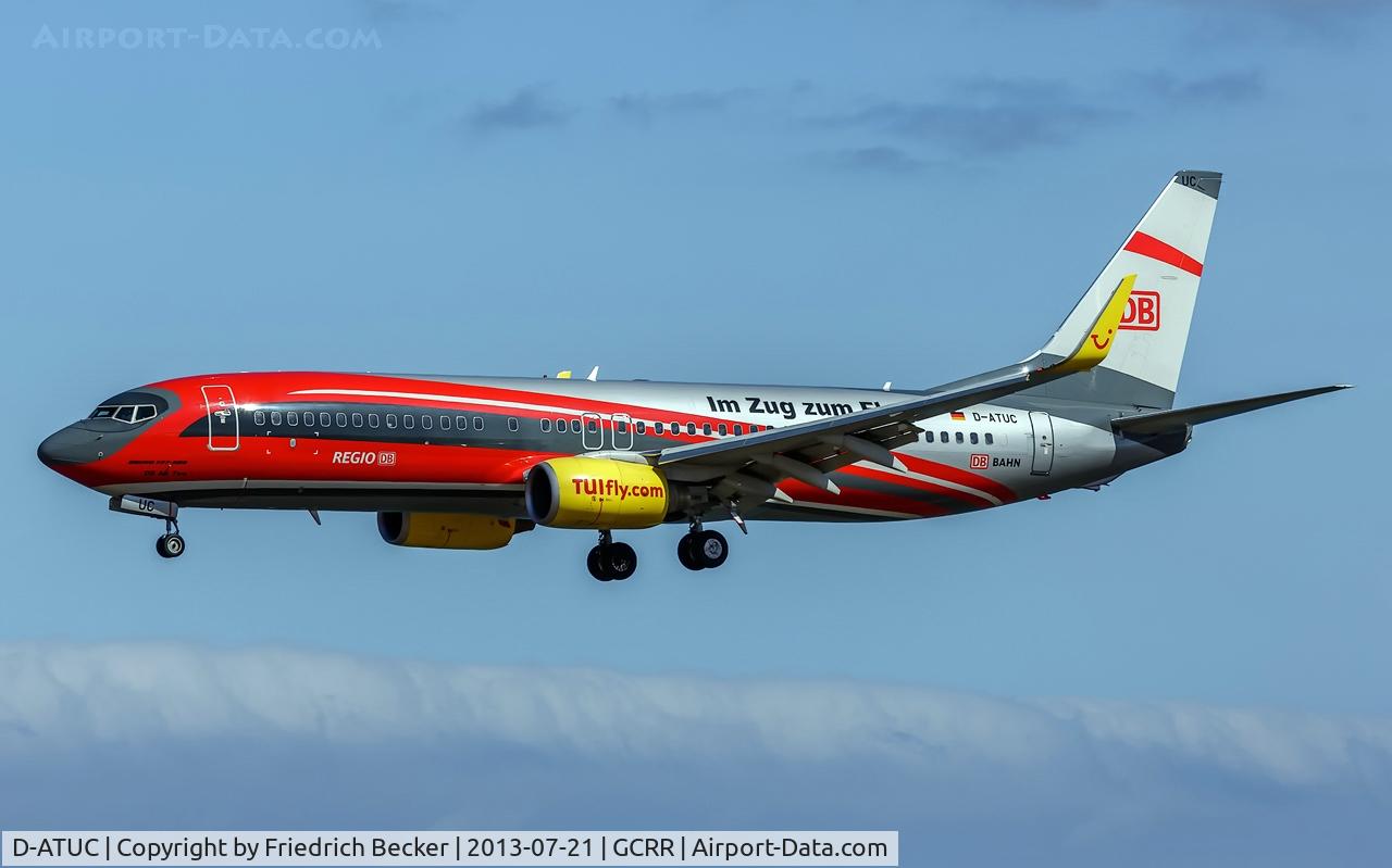 D-ATUC, 2006 Boeing 737-8K5 C/N 34684, on final at Arrecife