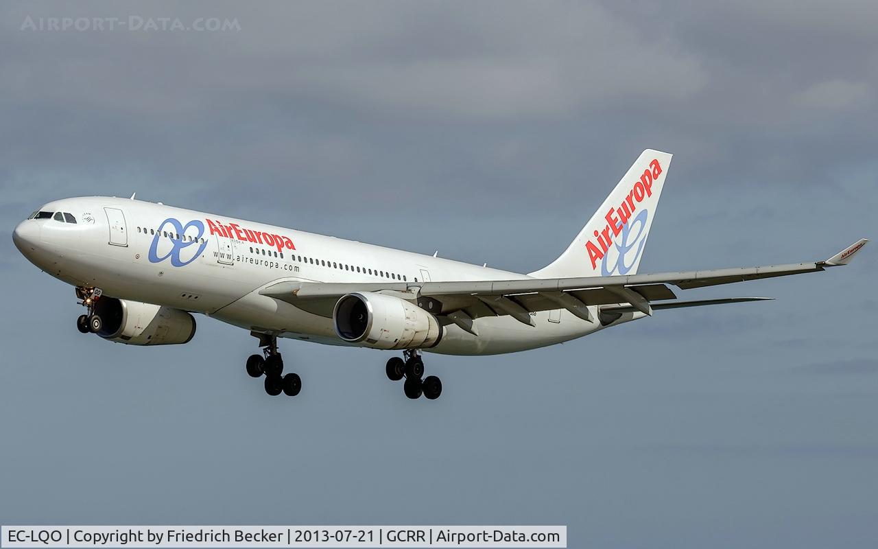 EC-LQO, 2002 Airbus A330-243 C/N 505, on final at Arrecife