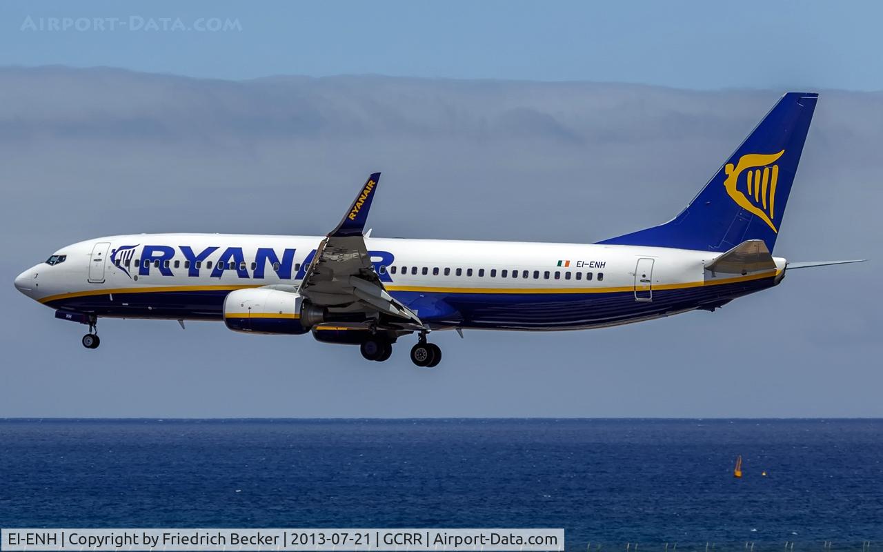 EI-ENH, 2010 Boeing 737-8AS C/N 35033, on final at Arrecife