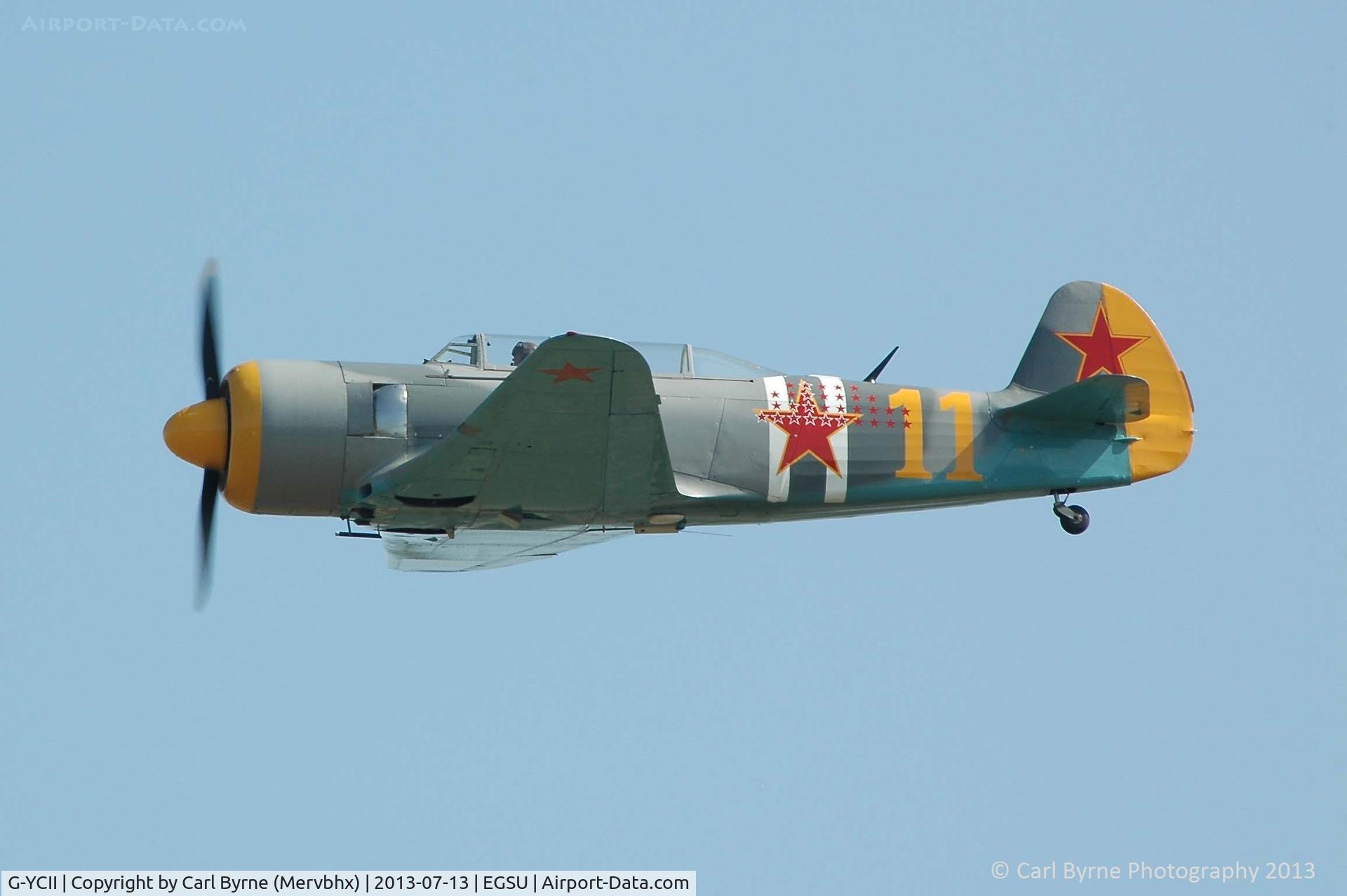 G-YCII, 1945 Let C-11 (Yak-11) C/N 2511108, Flying as part of the 