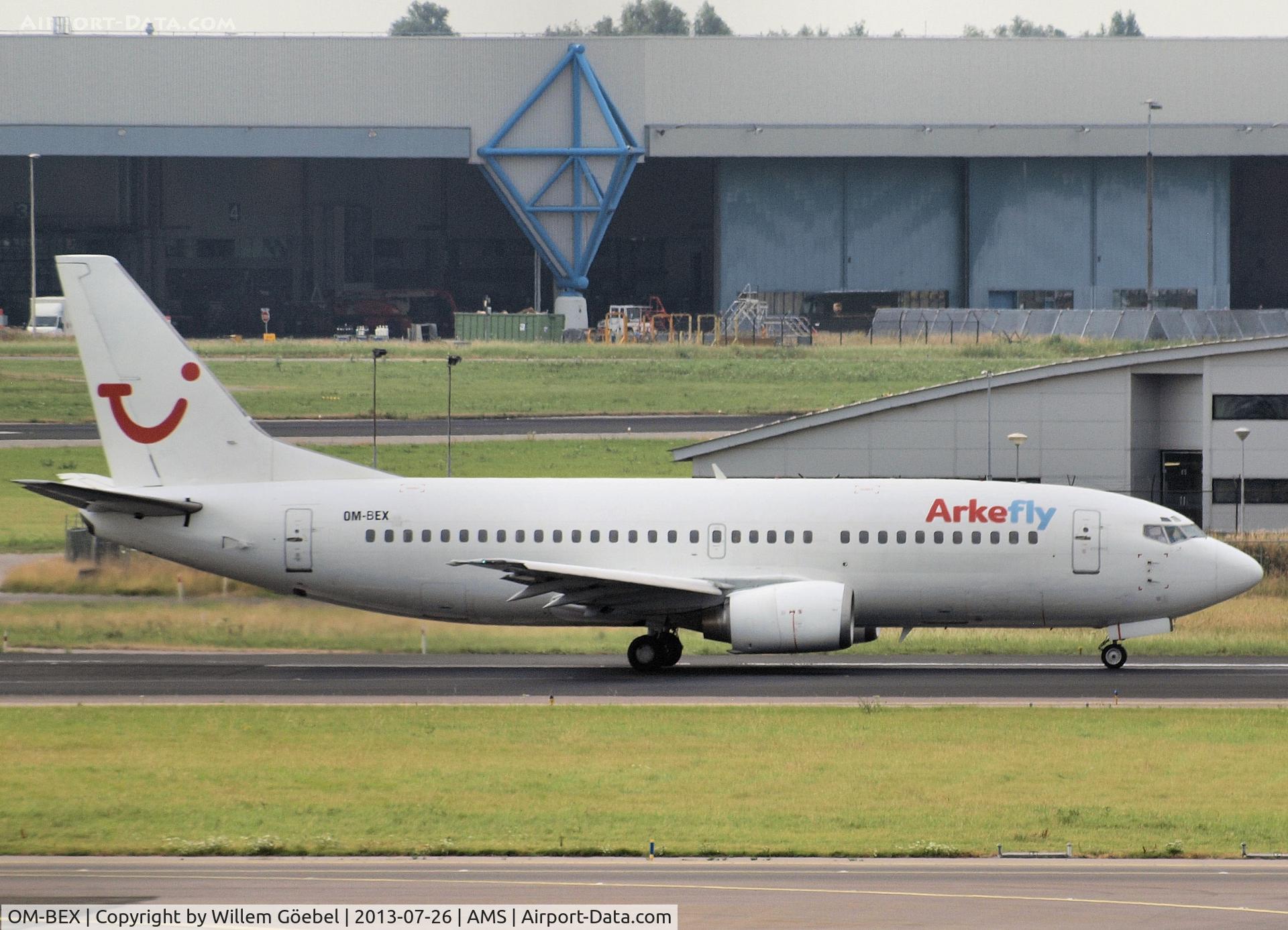 OM-BEX, 1989 Boeing 737-382 C/N 24365, Taxi to the runway of Schiphol Airport