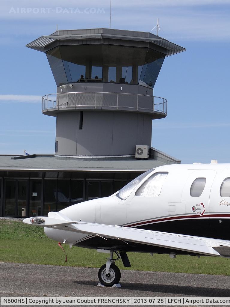 N600HS, 1995 Cessna 525 CitationJet CJ1 C/N 525-0089, Cessna with the new tower