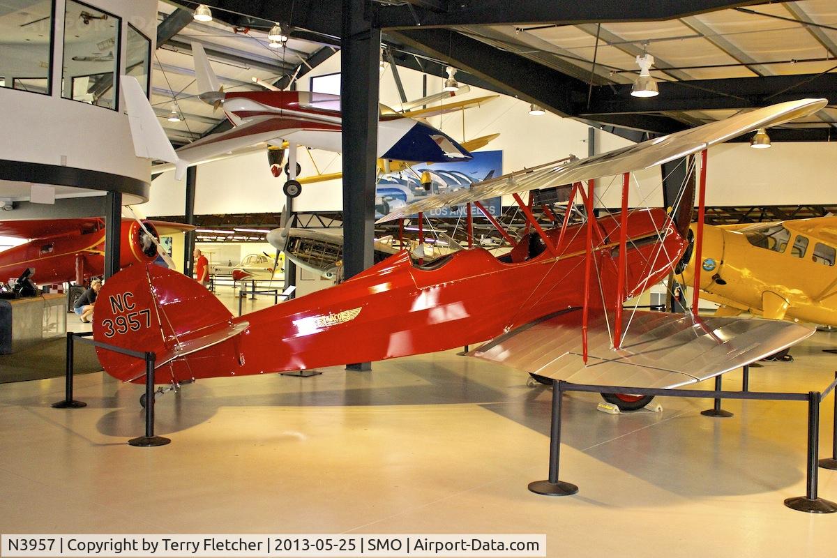 N3957, 1927 Waco GXE C/N 1239, Exhibited in the Museum of Flight in Santa Monica Airport