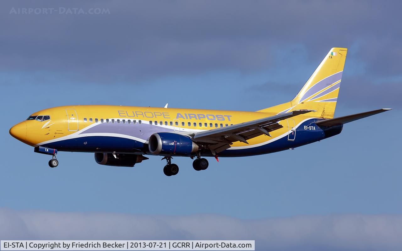 EI-STA, 1997 Boeing 737-31S C/N 29057, on final at Arrecife