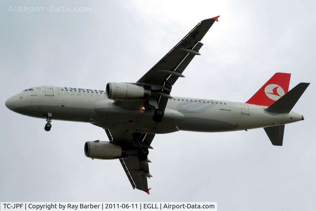 TC-JPF, 2006 Airbus A320-232 C/N 2984, Airbus A320-232 [2984] (THY Turkish Airlines) Home~G 11/06/2011. On approach 27R.