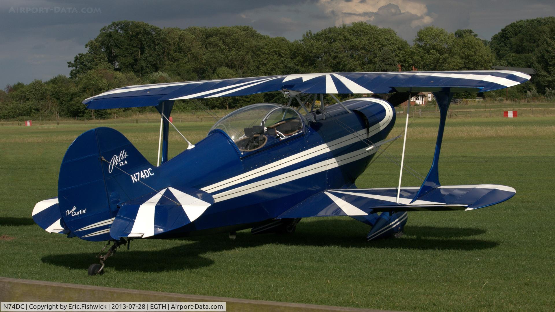 N74DC, 1980 Aerotek Pitts S-2A Special C/N 2228, 2. N74DC at The Shuttleworth Collection Wings & Wheels Flying Day, July 2013.