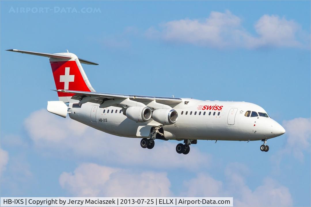 HB-IXS, 1995 British Aerospace Avro 146-RJ100 C/N E3280, British Aerospace Avro 146 RJ-100