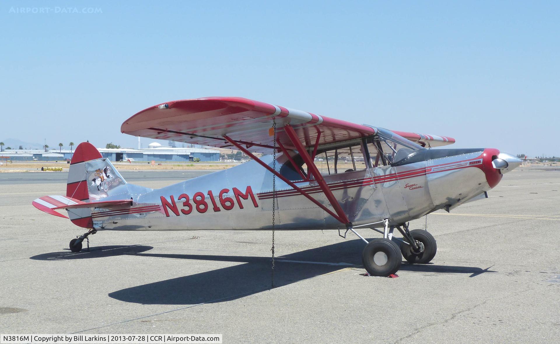 N3816M, 1947 Piper PA-12 Super Cruiser C/N 12-2737, Visitor again.
