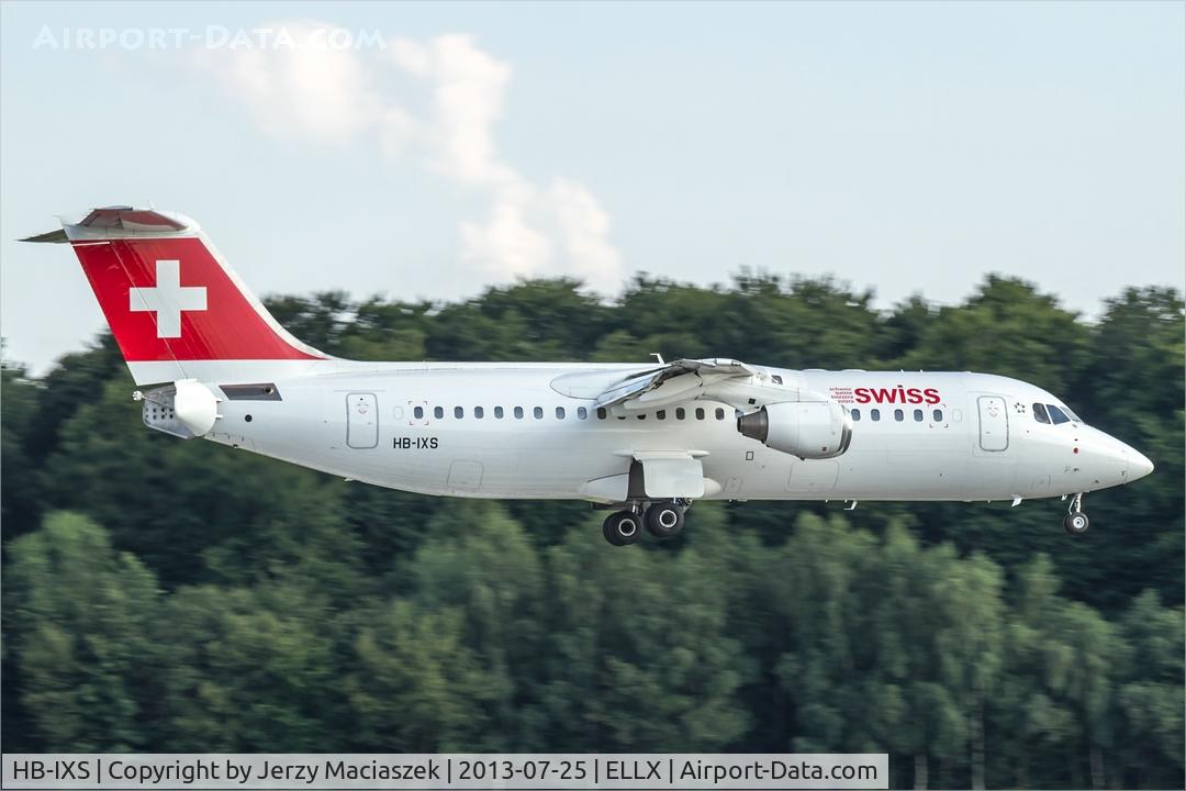 HB-IXS, 1995 British Aerospace Avro 146-RJ100 C/N E3280, British Aerospace Avro 146 RJ-100