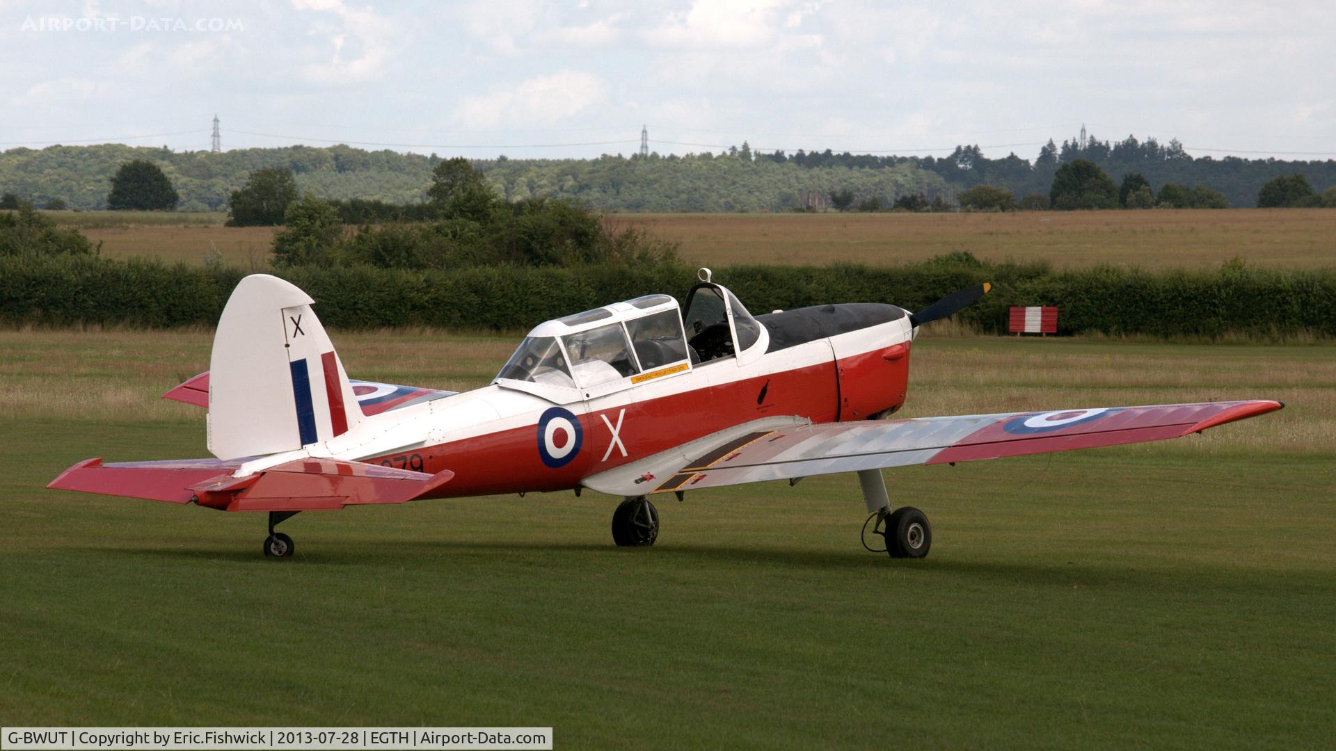 G-BWUT, 1953 De Havilland DHC-1 Chipmunk T.10 C/N C1/0918, 2. WZ879 at The Shuttleworth Collection Wings & Wheels Flying Day, July 2013.