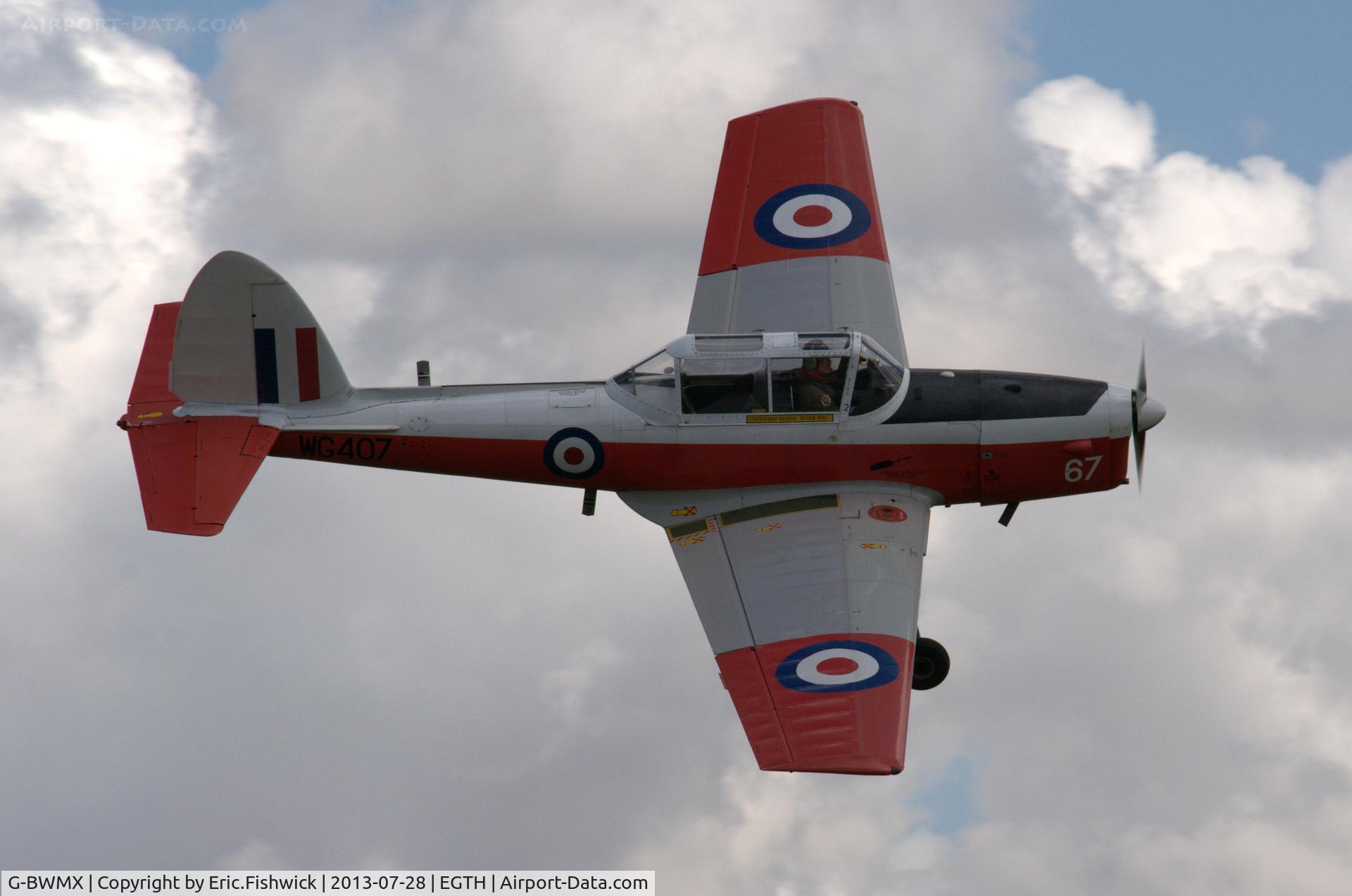 G-BWMX, 1951 De Havilland DHC-1 Chipmunk T.10 C/N C1/0481, 42. WG407 at The Shuttleworth Collection Wings & Wheels Flying Day, July 2013.