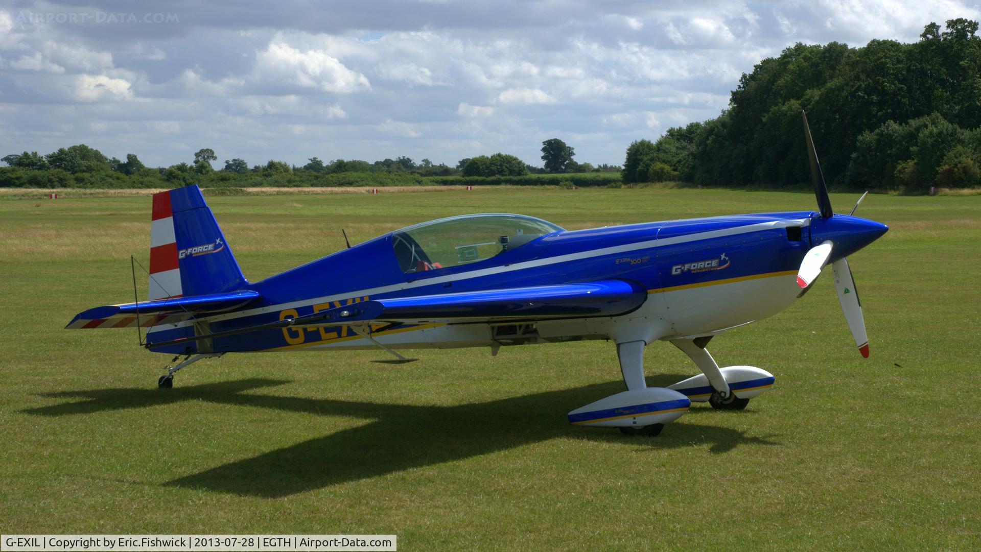 G-EXIL, 2010 Extra EA-300S C/N 1036, 2. G-EXIL at The Shuttleworth Collection Wings & Wheels Flying Day, July 2013.