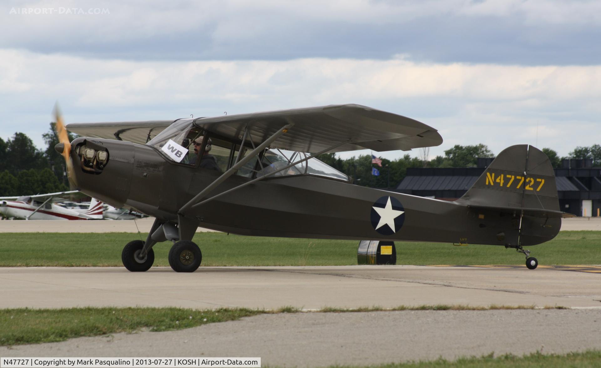N47727, 1943 Taylorcraft DCO-65 C/N 4776, Taylorcraft L-2M