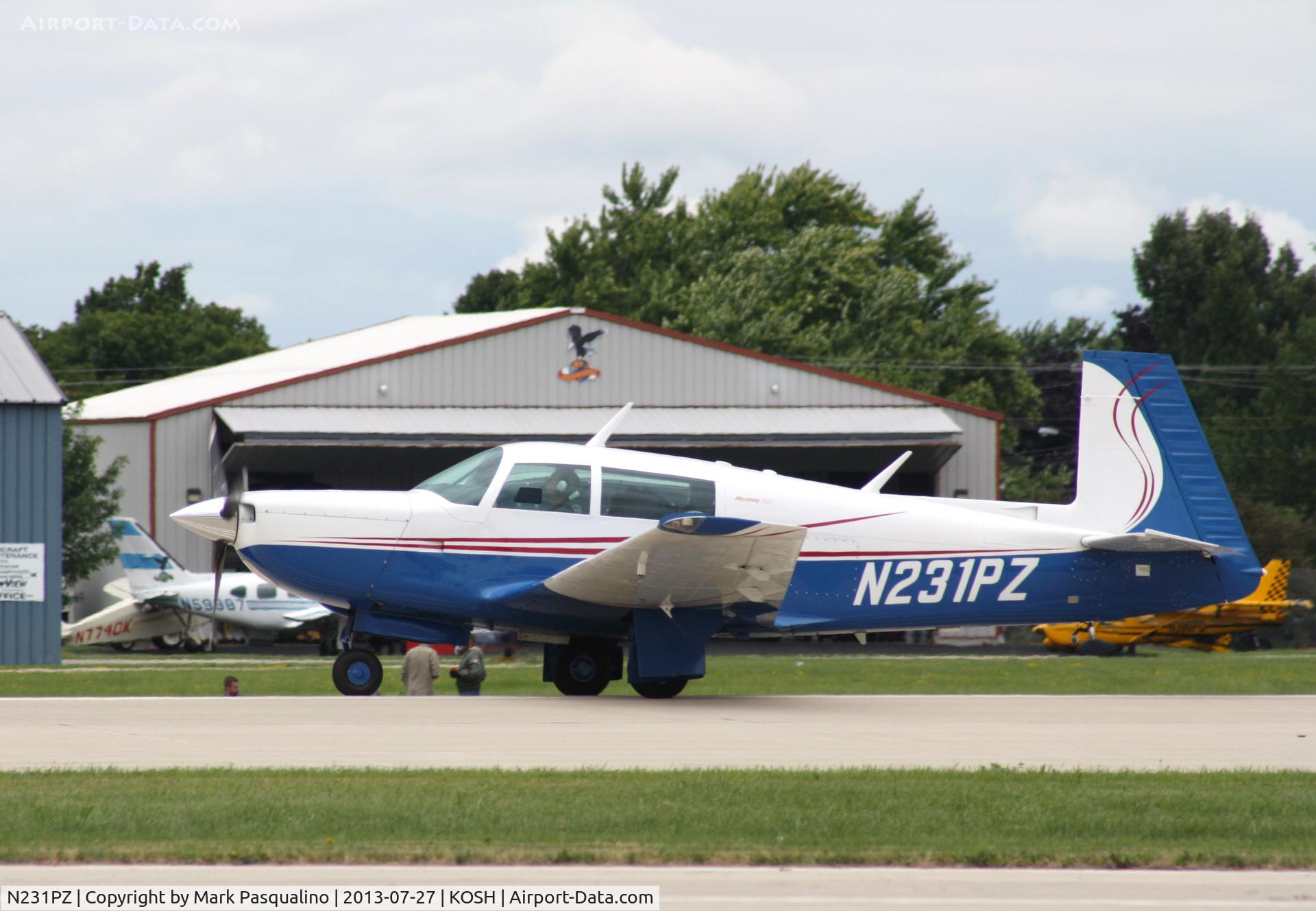 N231PZ, 1980 Mooney M20K C/N 25-0351, Mooney M20K