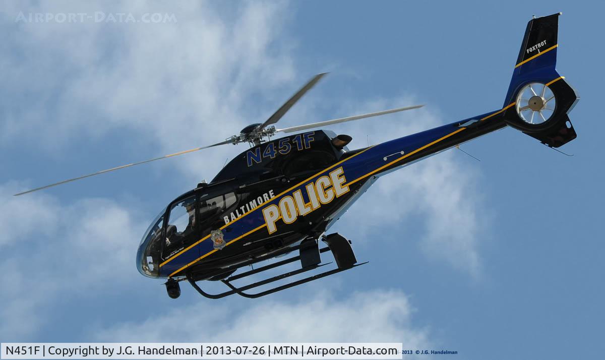 N451F, 2012 Eurocopter EC-120B Colibri C/N 1652, Landing