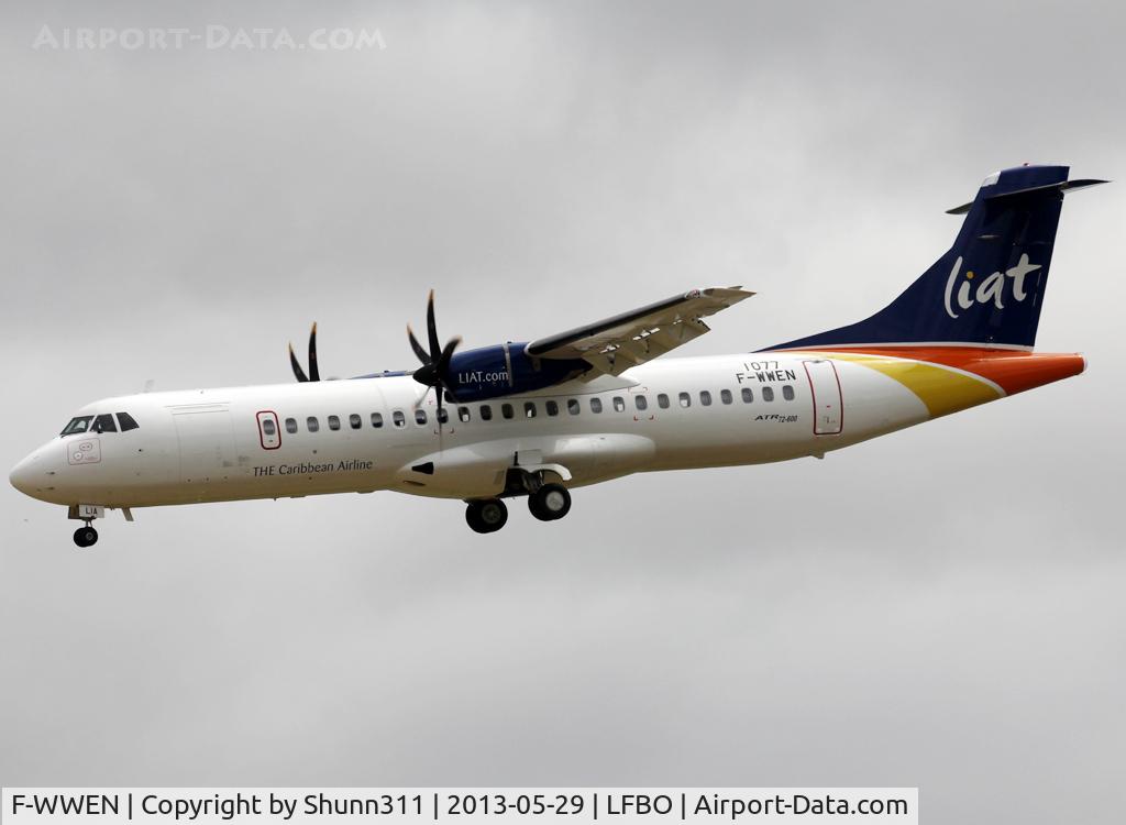 F-WWEN, 2013 ATR 72-600 (72-212A) C/N 1077, C/n 1077 - To be V2-LIA... VT-JDA ntu