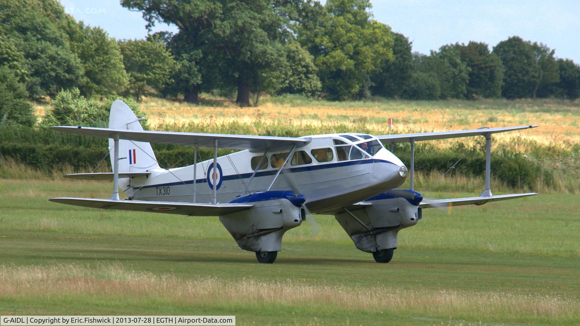 G-AIDL, 1946 De Havilland DH-89A Dominie/Dragon Rapide 6 C/N 6968, 3. G-AIDL at The Shuttleworth Collection Wings & Wheels Flying Day, July 2013.