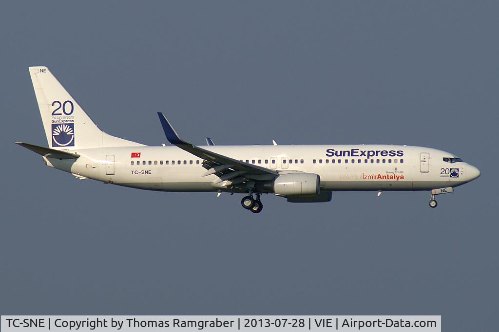TC-SNE, 2008 Boeing 737-8HX C/N 29684, Sun Express Boeing 737-800