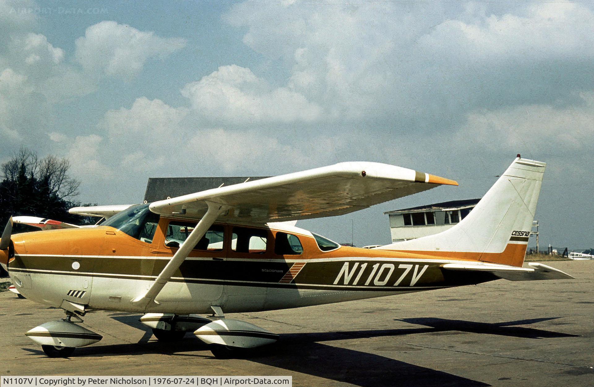 N1107V, 1974 Cessna U.206F Stationair C/N U20602471, Cessna U.206F Stationair as seen at Biggin Hill in the Summer of 1976.