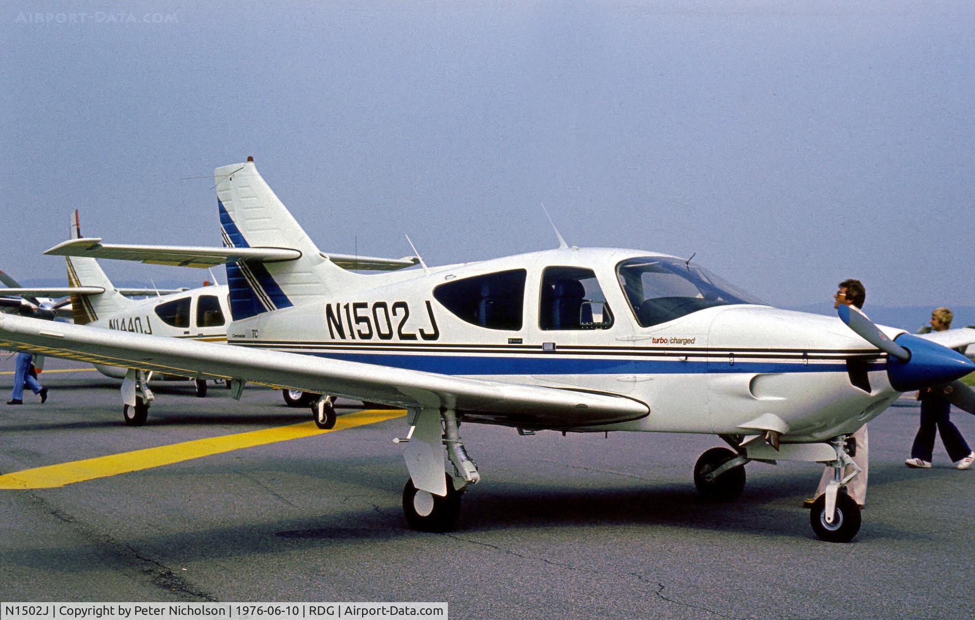 N1502J, 1976 Rockwell Commander 112TC C/N 13002, Rockwell Commander 112TC as seen at the 1976 Reading Airshow.