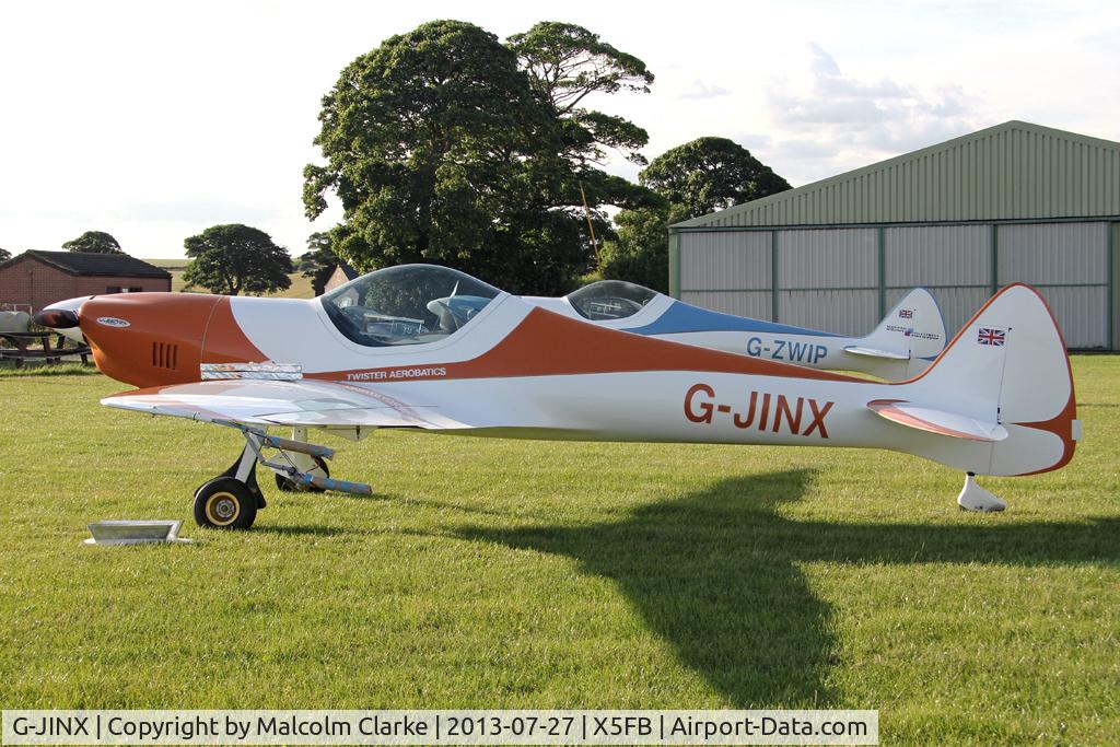 G-JINX, 2013 Silence Twister C/N LAA 329-15102, Silence Twister prior to a local late evening light display. Fishburn Airfield, July 2013.