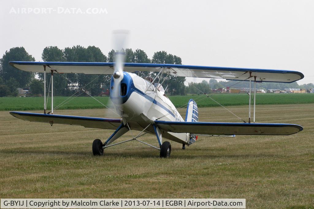 G-BYIJ, 1954 CASA 1-131E Series 2000 C/N 2110, CASA 1-131E Srs 2000 at The Real Aeroplane Company's Bucker Fest, Breighton Airfield, July 14 2013.