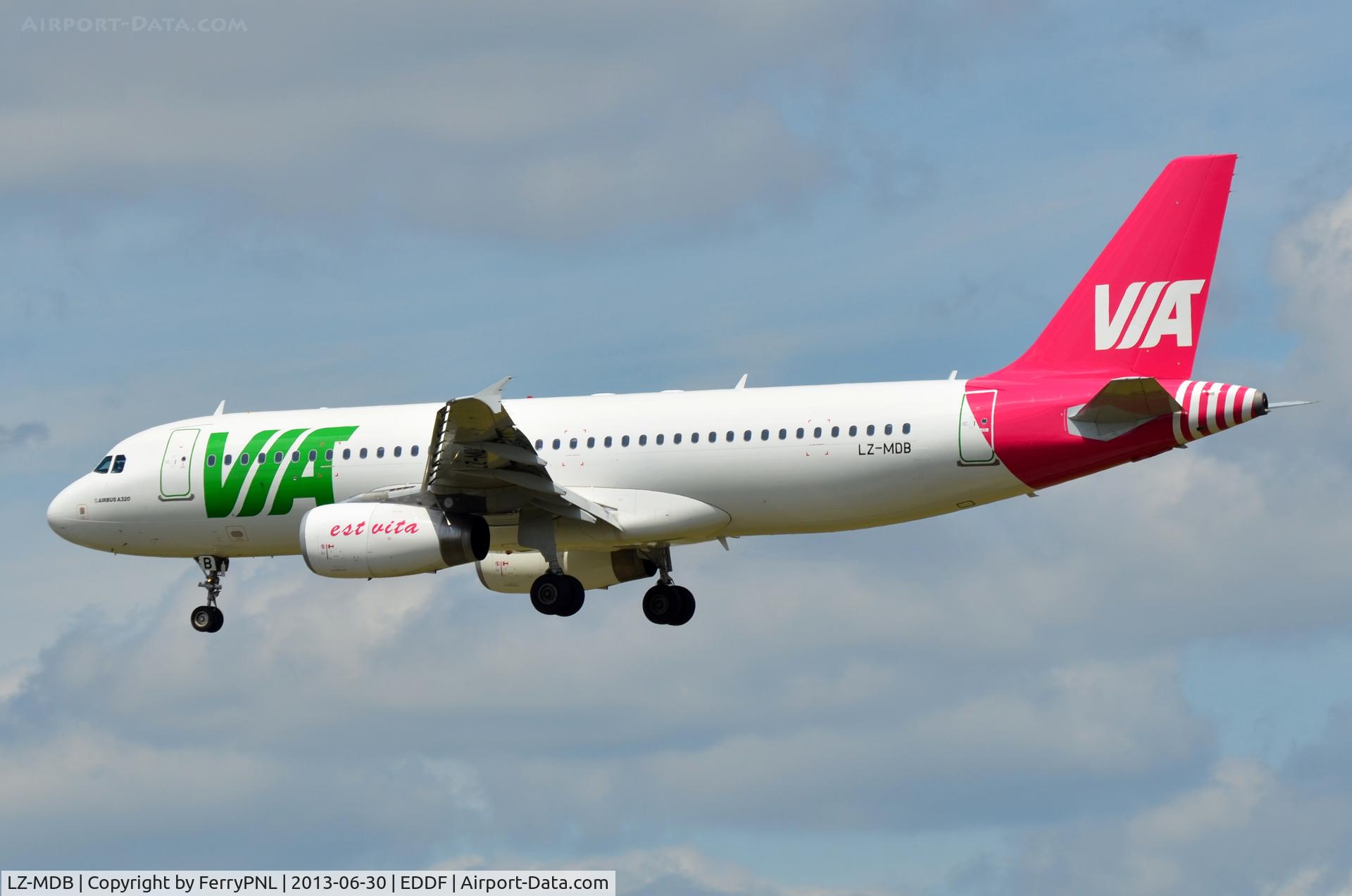 LZ-MDB, 2007 Airbus A320-214 C/N 3125, Via A320