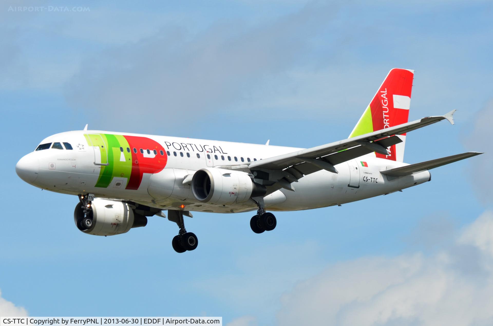 CS-TTC, 1997 Airbus A319-111 C/N 763, TAP A319 coming in