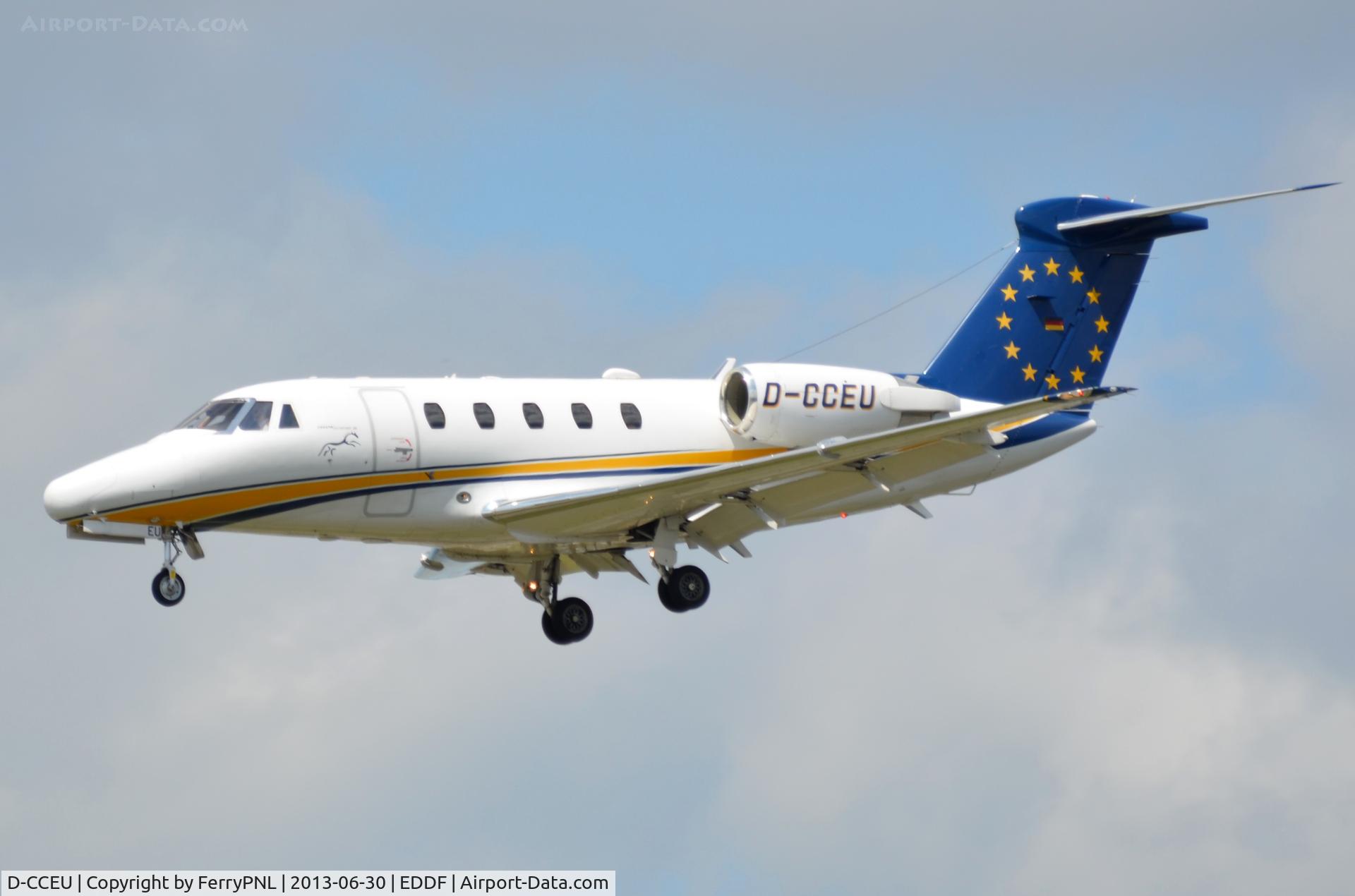 D-CCEU, 1990 Cessna 650 Citation III C/N 650-0190, Air Traffic Ce650 arriving in FRA.