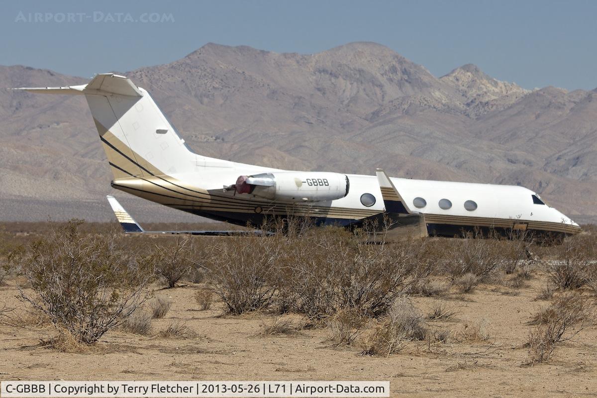 C-GBBB, 1982 Gulfstream American G-1159A Gulfstream III Gulfstream III C/N 368, Ex Algerian AF Gulfstream -Parked at California City Municipal