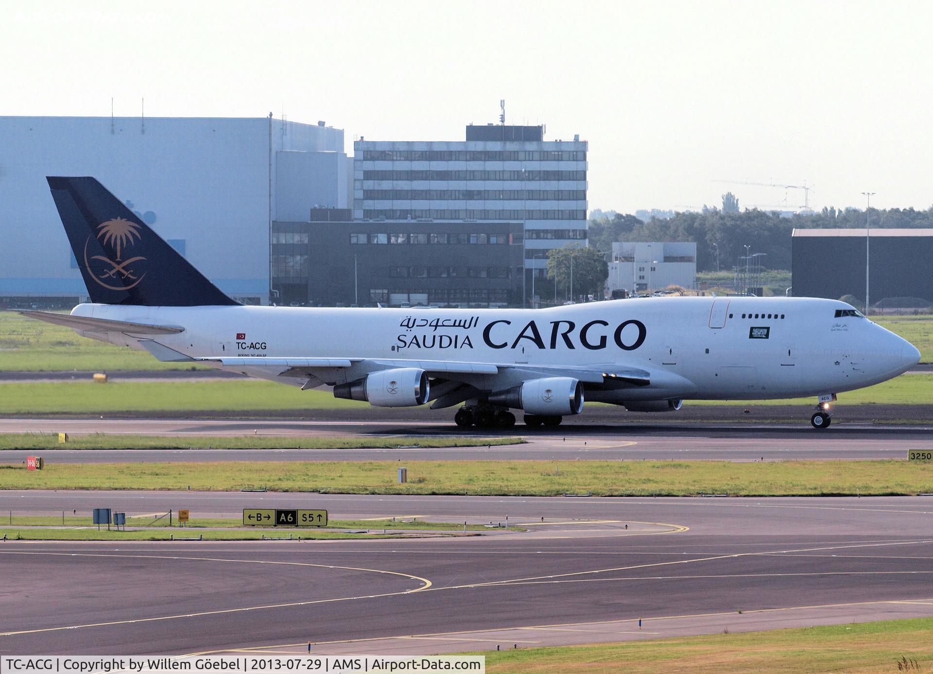 TC-ACG, 1992 Boeing 747-481(BDSF) C/N 25641, Taxi to the runway of Schiphol Airport