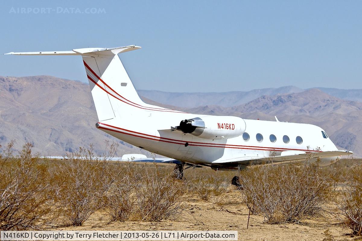 N416KD, 1977 Gulfstream American G-1159 Gulfstream II C/N 231, Parked at California City Municipal