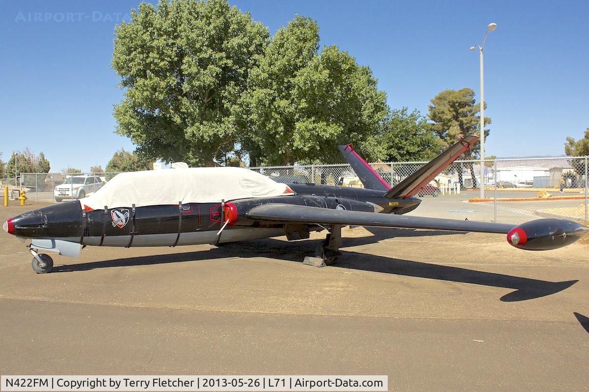 N422FM, 1963 Fouga CM-170 Magister C/N 422, Parked at California City Municipal