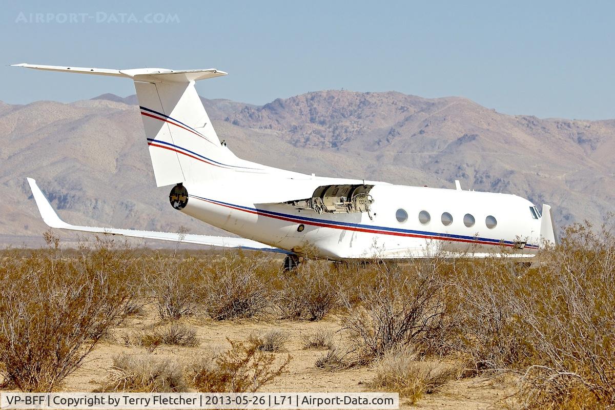 VP-BFF, 1976 Grumman G-1159 Gulfstream II C/N 186, Parked at California City Municipal