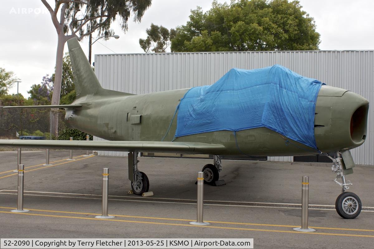 52-2090, 1952 North American YF-86H-5-NA-5 C/N 187-116, Parked at California City Municipal
