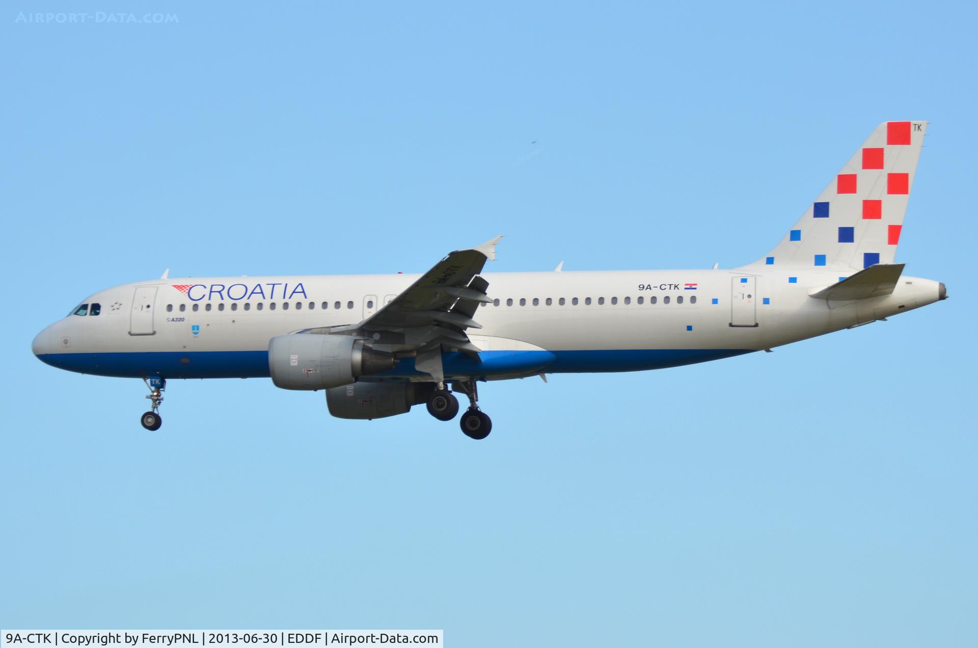 9A-CTK, 2000 Airbus A320-214 C/N 1237, Croatia A320